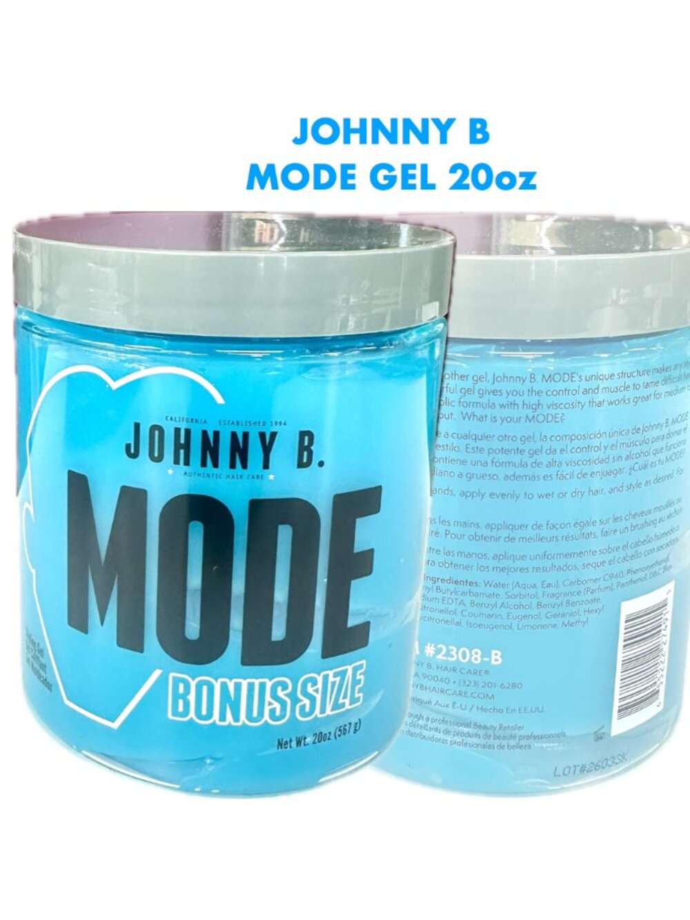 Johnny B Mode Styling Gel 20oz